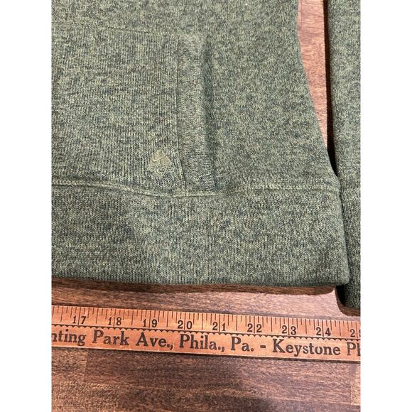 Nike ACG Woman’s Hooded Green Knit Sweater Front Pocket and Button Size M Hoody - Picture 7 of 8